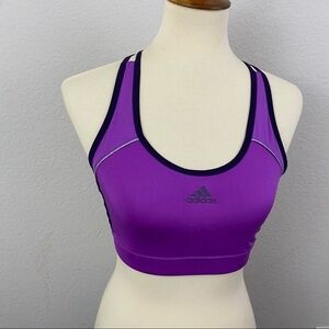 Adidas Climalite Purple Racerback Sports Bra Medium